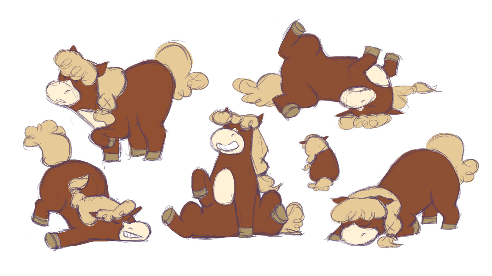 Unremarkable Horse Poses - AlexisSavannahArt@gmail.com