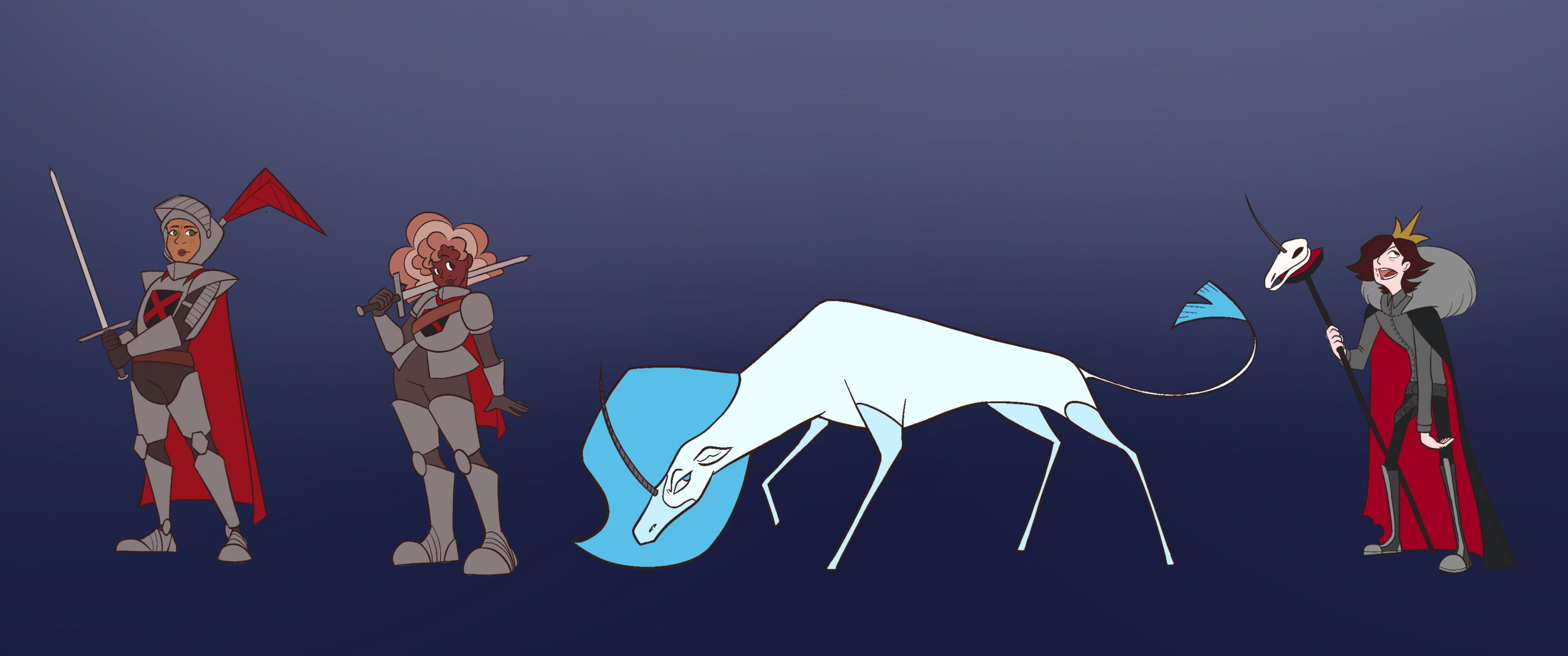 Unicorn Hunters Character Lineup - AlexisSavannahArt@gmail.com