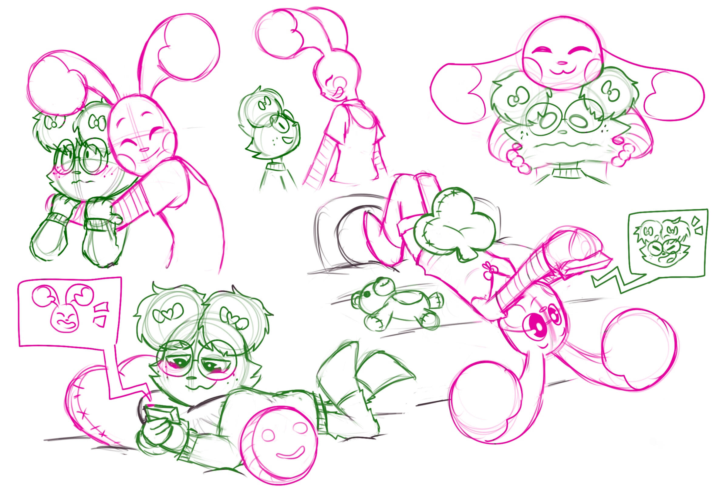 Frill and Arti Character Moment - AlexisSavannahArt@gmail.com